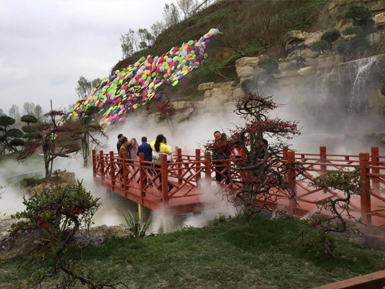 園林景觀噴霧造景營造良好清新空氣